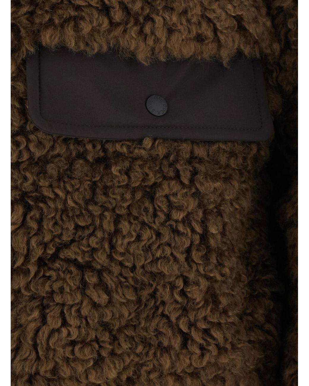 Save The Duck Brown Down Jacket Valery Curly Polyester Puffer