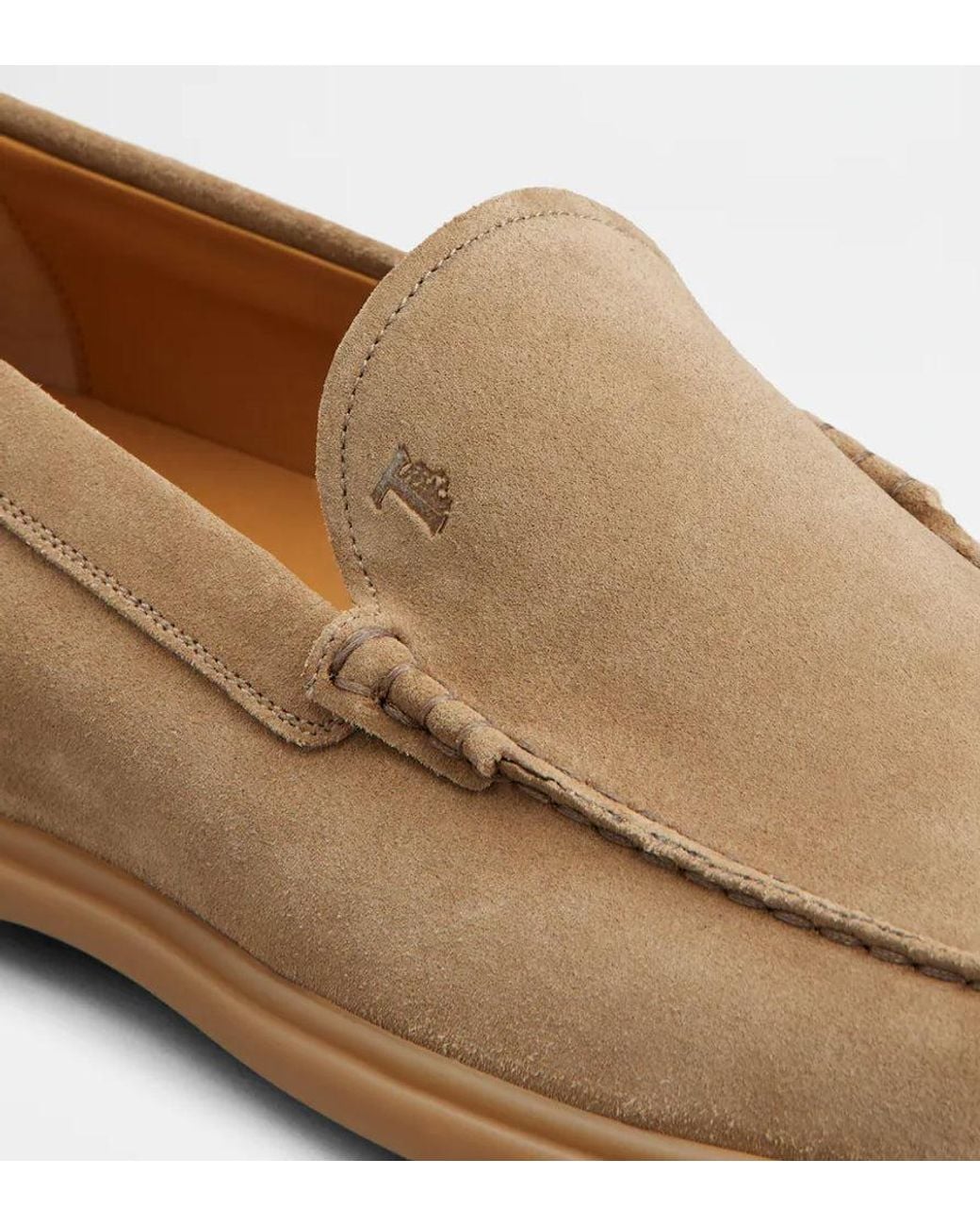 Tod's Natural Tod's Suede Loafer for men