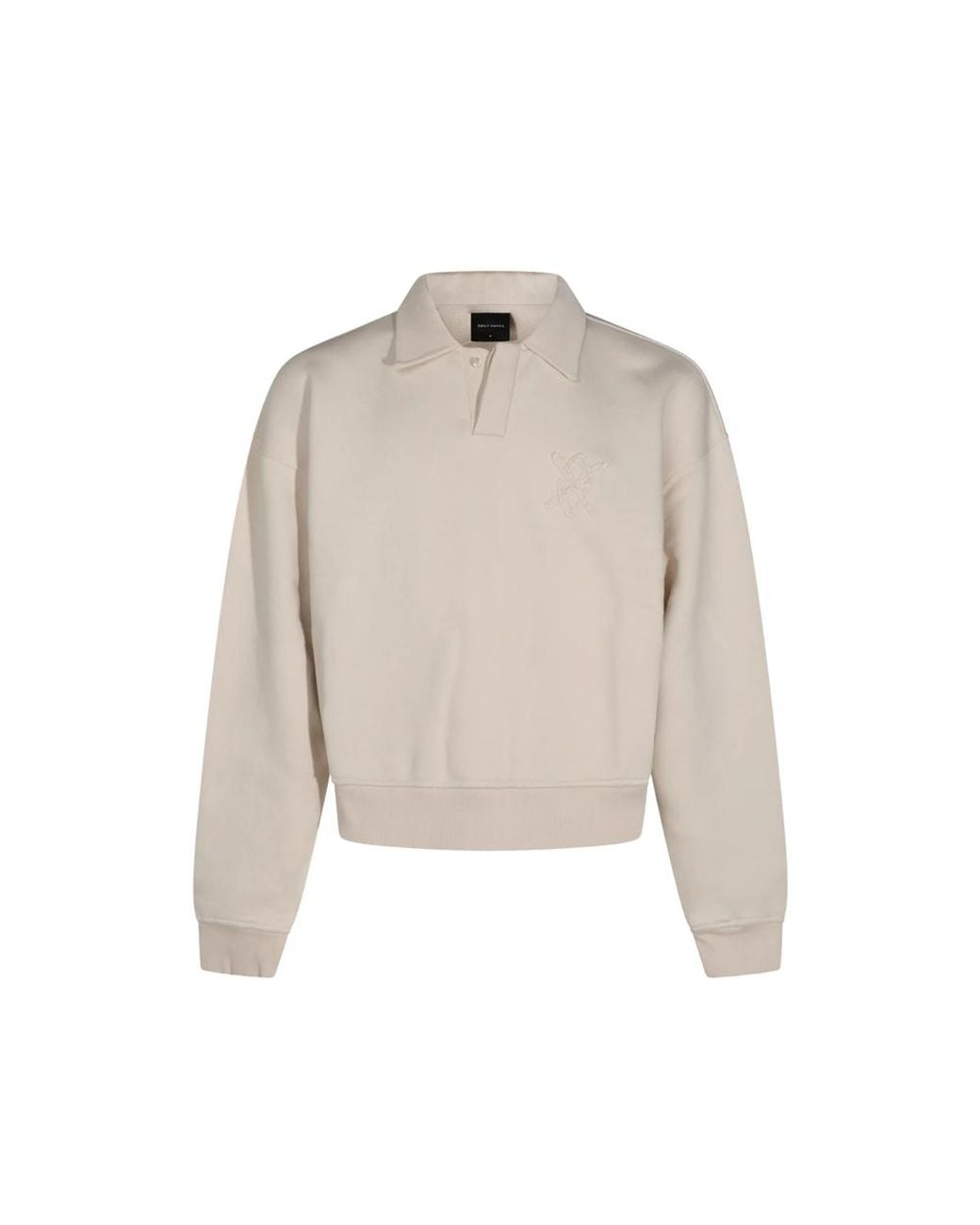 Daily Paper Natural Oversized Mobei Cotton Polo Sweatshirt Sweater for men