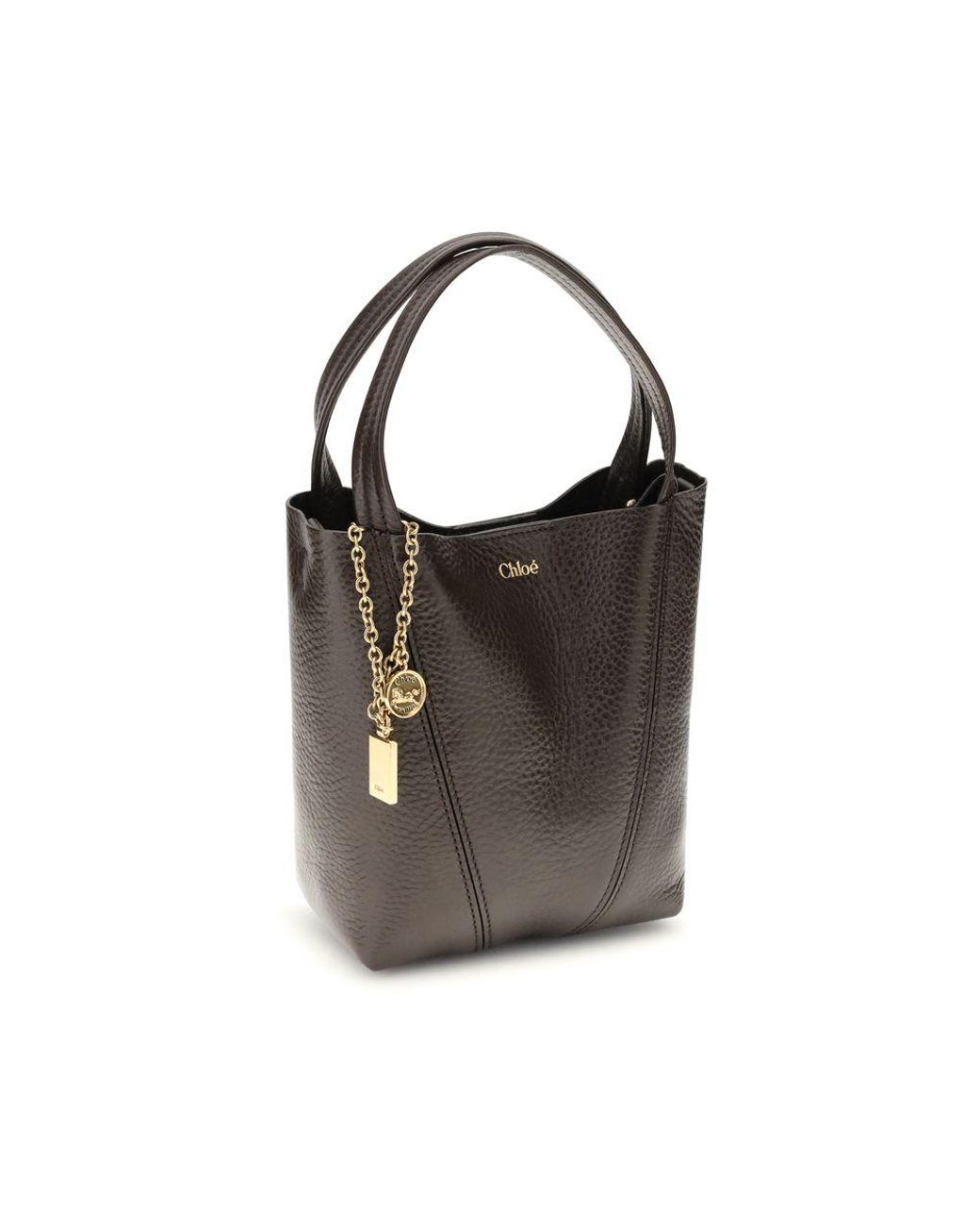 Chloé Brown Spin Shoulder Bag