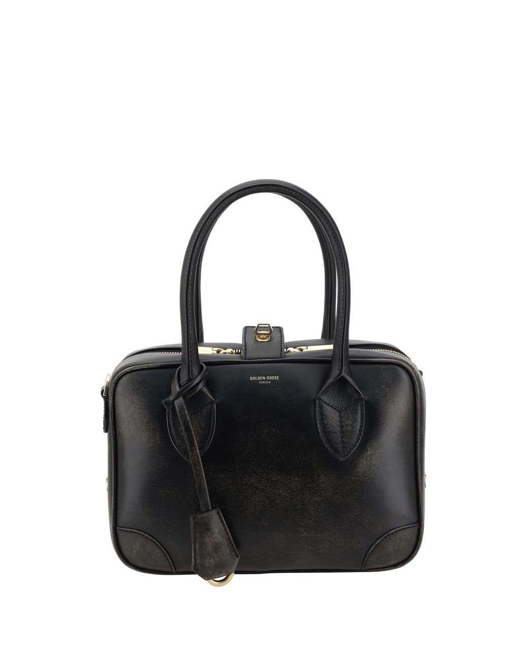 ハンドバッグ Golden Deluxe Brand Black Leather Vita Handbag Golden Goose Handbags in Black | Lyst