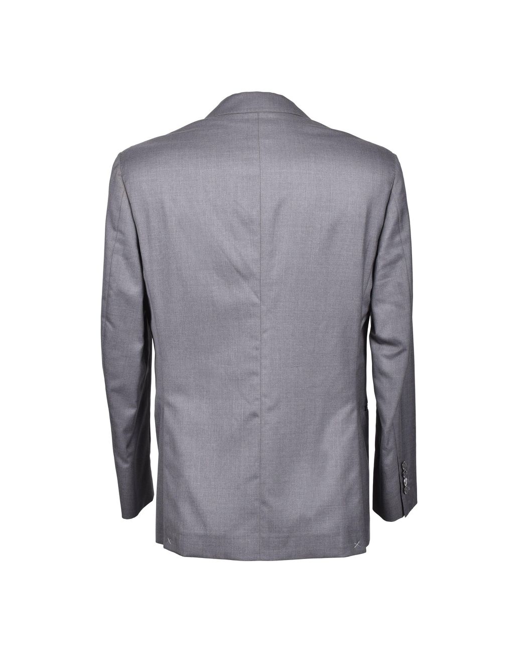 Brunello Cucinelli Gray Wool Silk Tuxedo Blazer for men
