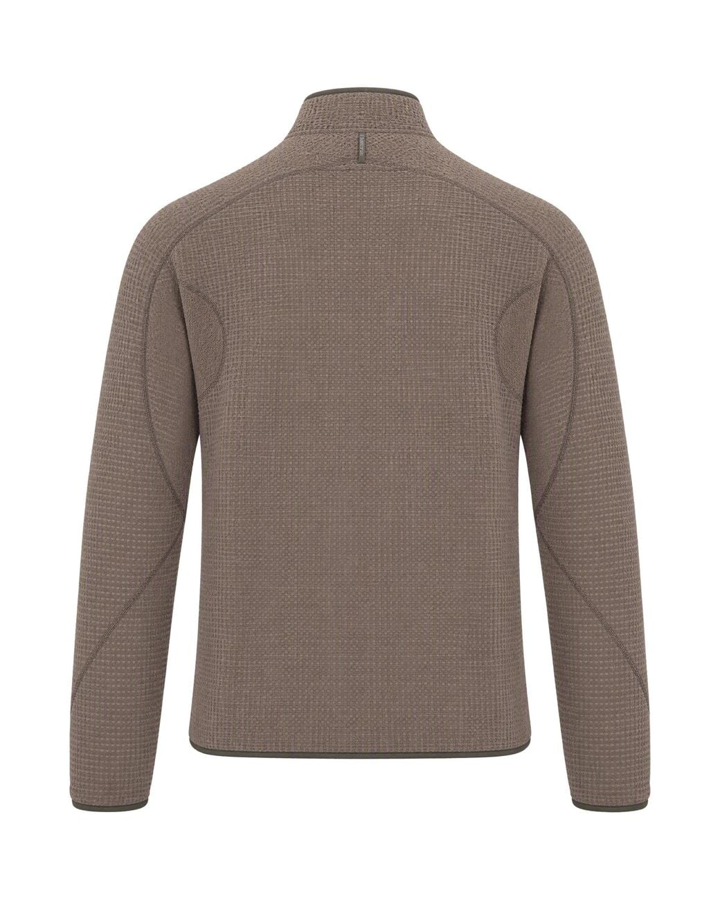 Satisfy Brown Half-Zip Fuzzfleece Sweatshirt Polyester Sweater for men