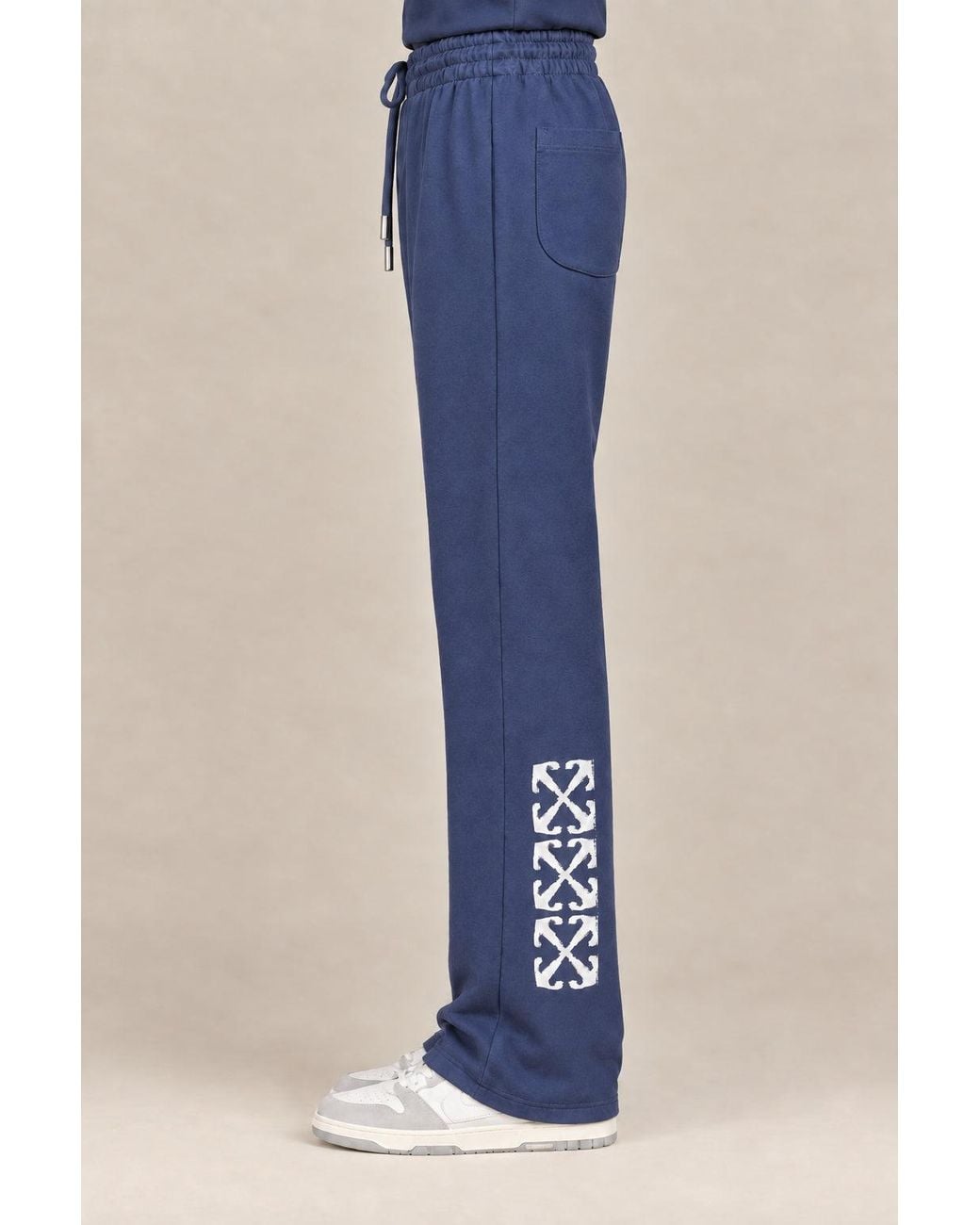 Off-White c/o Virgil Abloh Blue Cotton Sweatpants Clothing for men