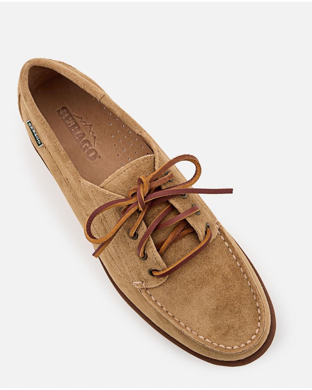 Sebago Natural Flat Shoes Leather for men
