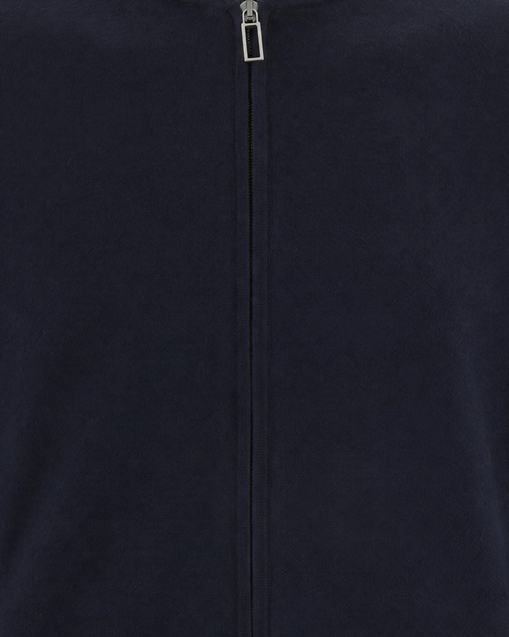 Paolo Pecora Blue Basic Zip Jumper Wool Sweater for men