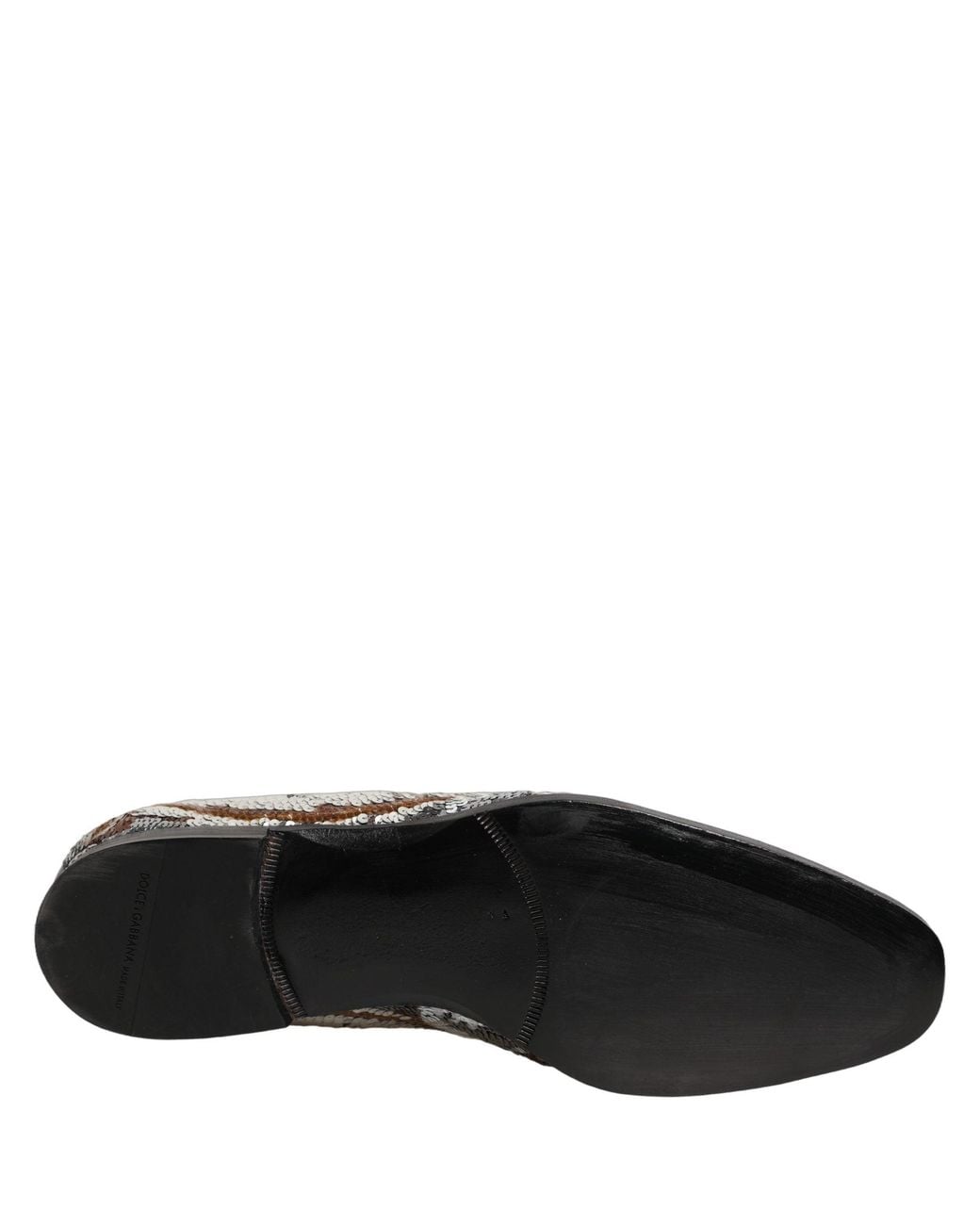 Dolce & Gabbana Black Dolce & Gabbana Sequined Slip-On Loafer for men