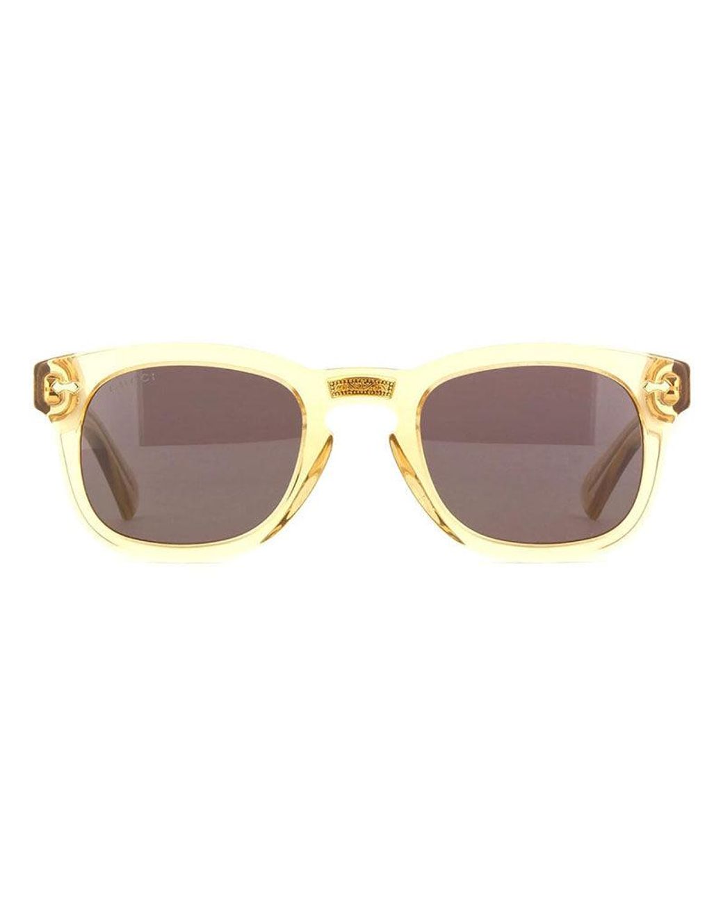 Gucci Metallic Sunglasses Square Full Rim, Frame And Lens Gg0182S006 for men