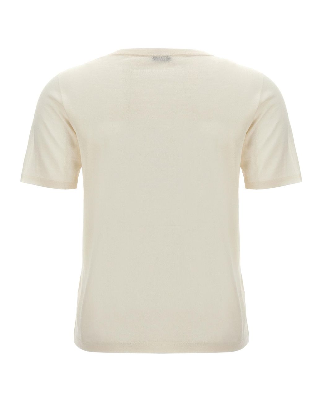 Kiton White Cashmere T-Shirt