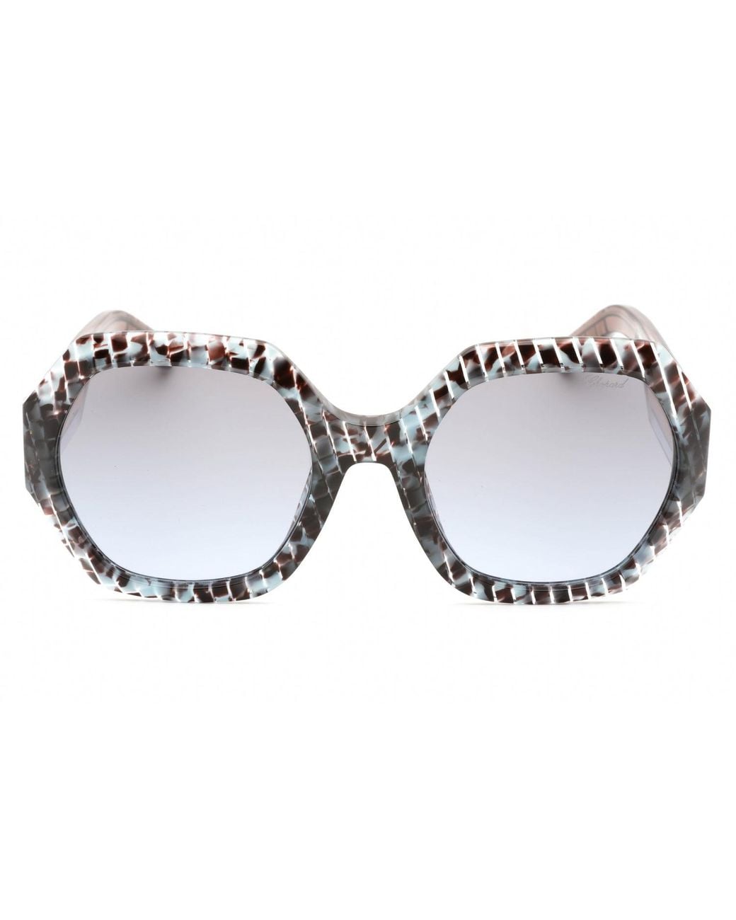 Chopard Black Chopard Sch362M Oversized Acetate Sunglasses