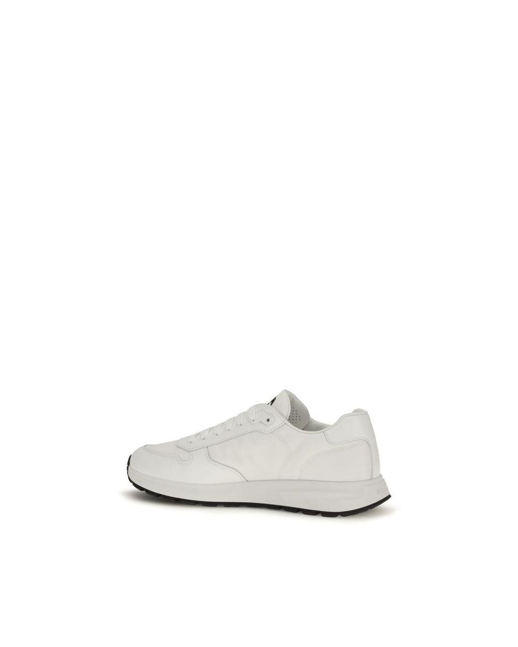 Prada White Recycled Polyamide Athletic Sneakers for men