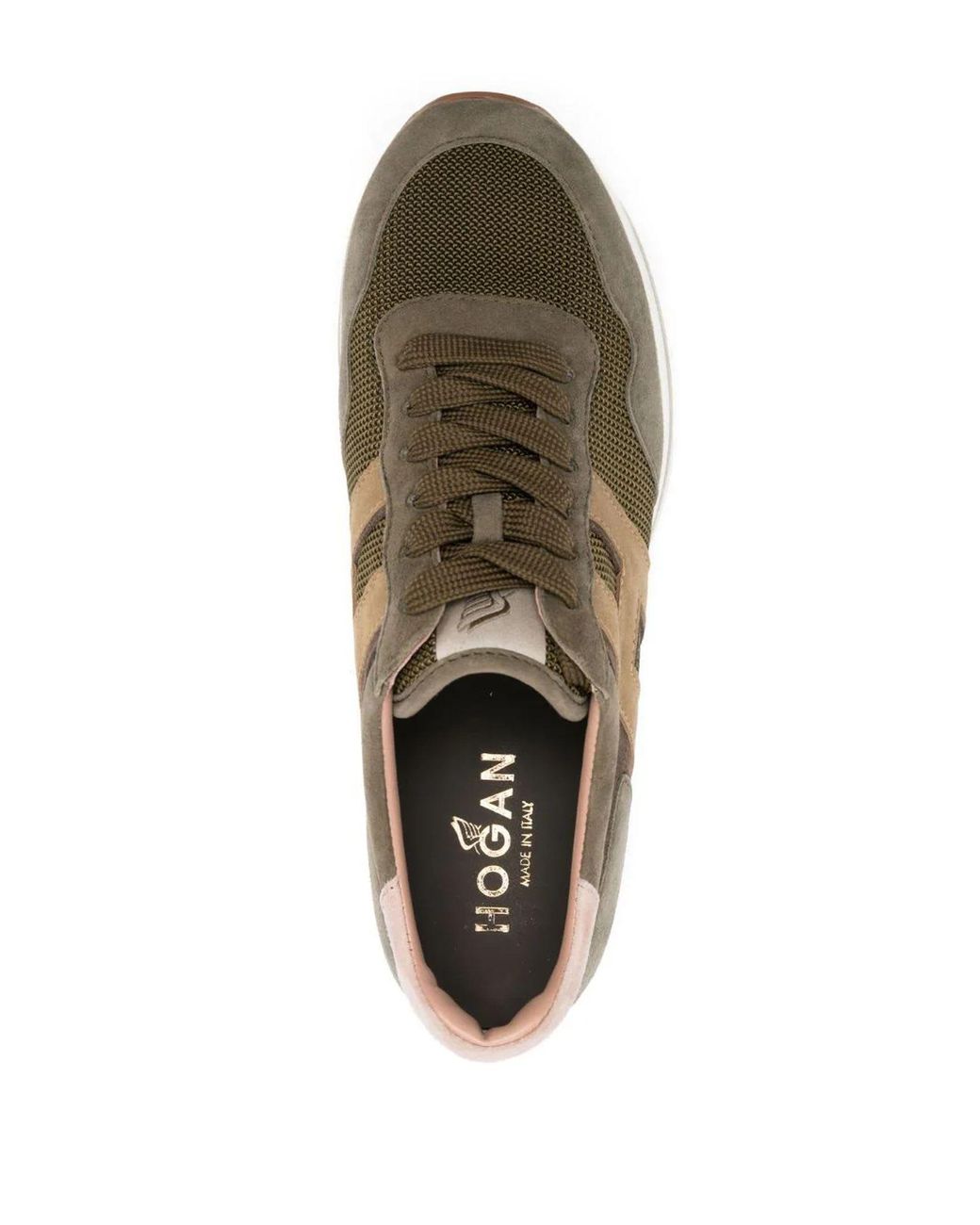 Hogan Sneakers Midi H222 Green in Brown | Lyst
