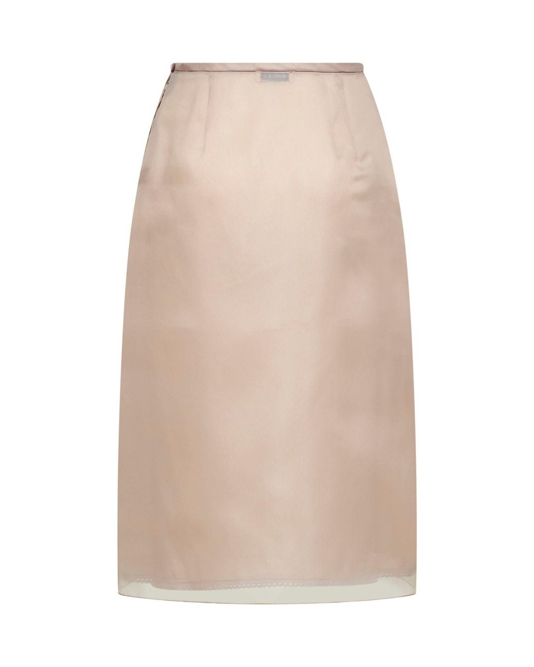 Blanca Vita Natural Organza Gunzy Pencil Skirt