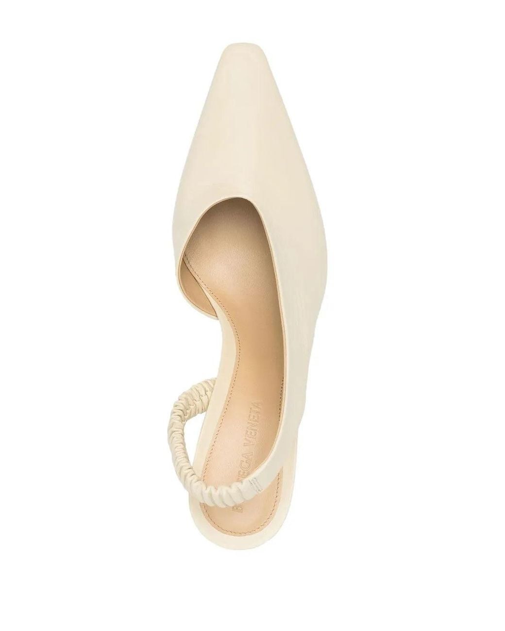 Bottega Veneta White Almond 85 Mm Pumps