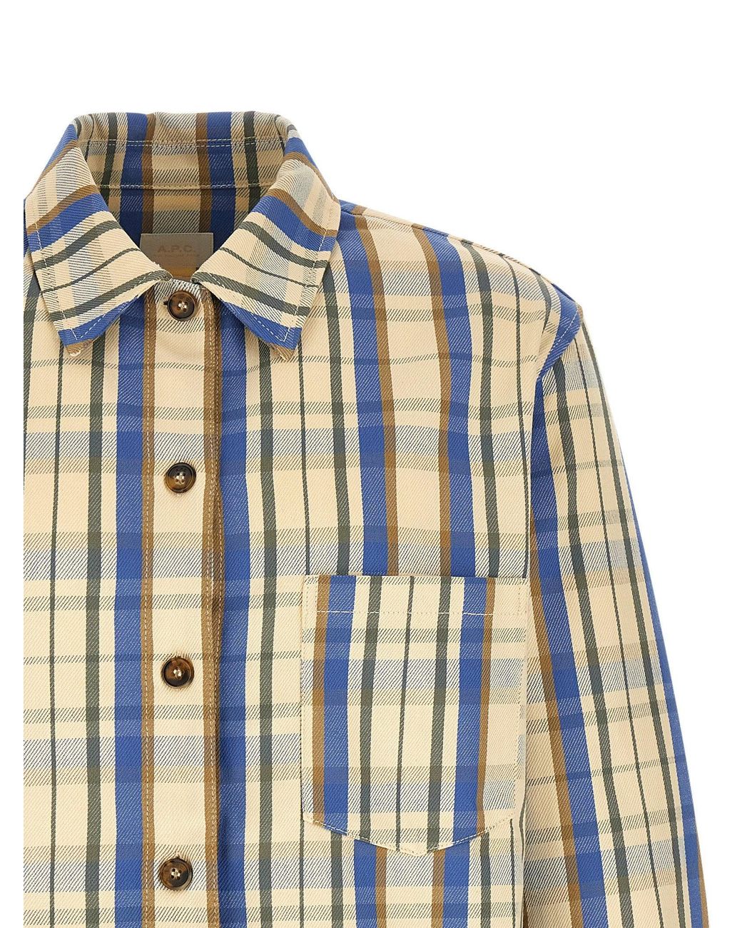A.P.C. Blue Nathan Shirt for men