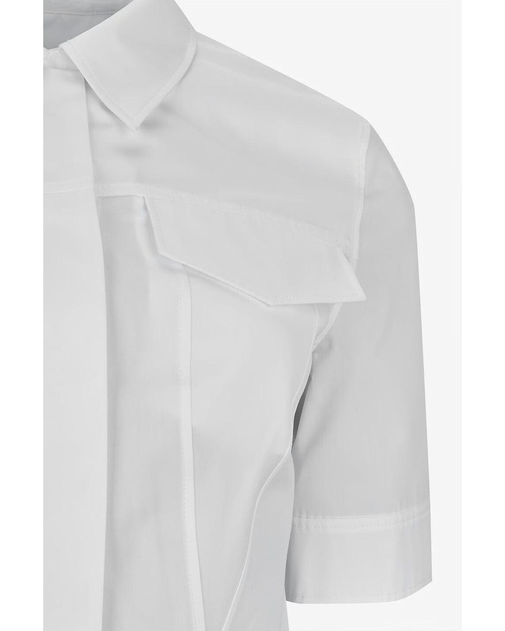Maison AlaïA White Tailored Top Cotton