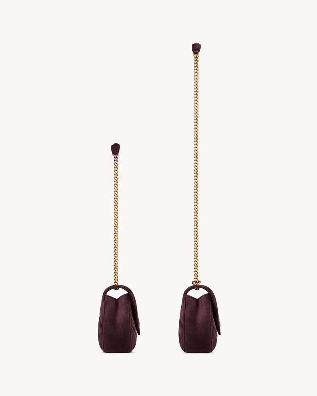 Saint Laurent Red Saint Laurent Sl E26 Shoulder Bag — Burgundy