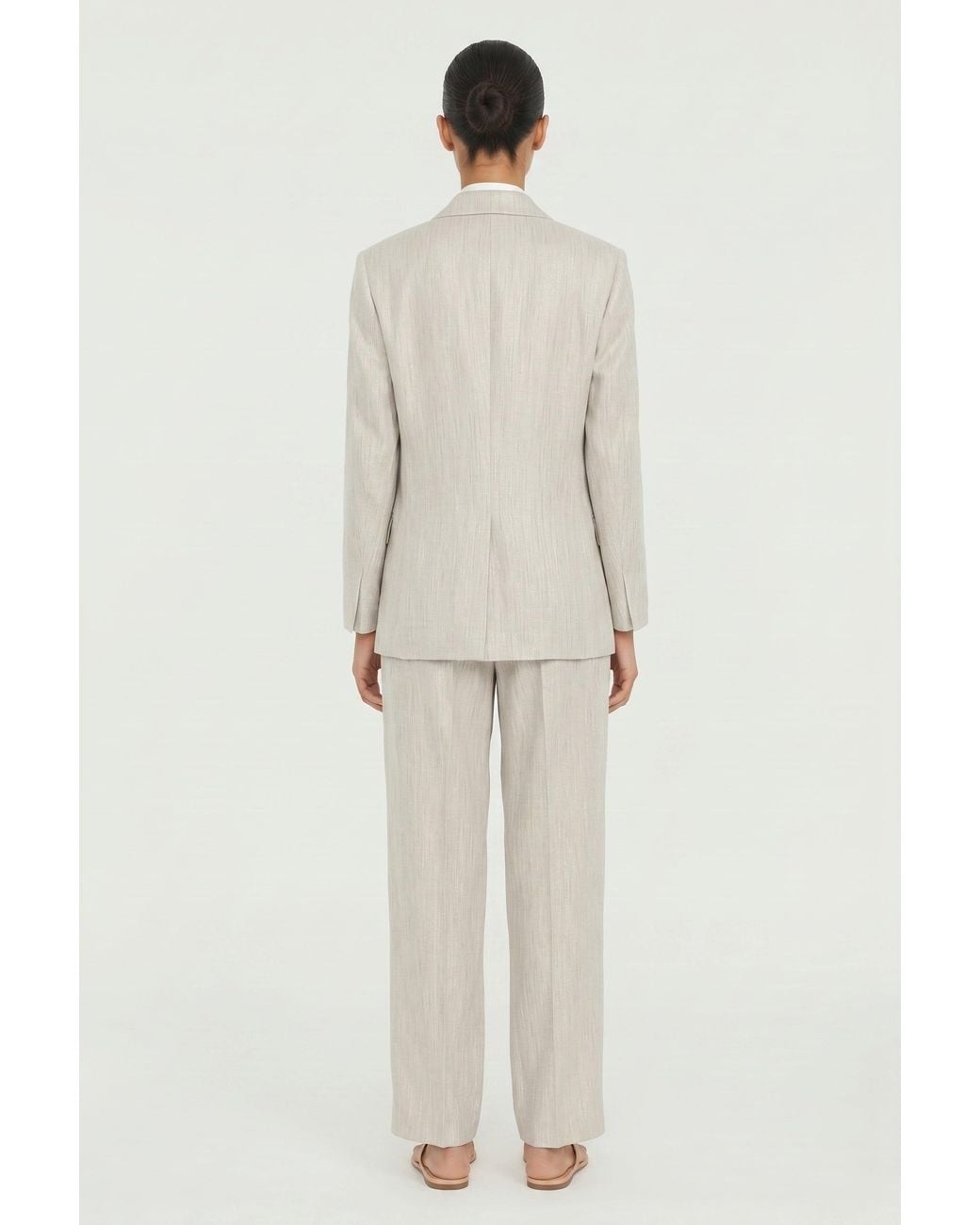 Brunello Cucinelli Natural Light Linen Suit