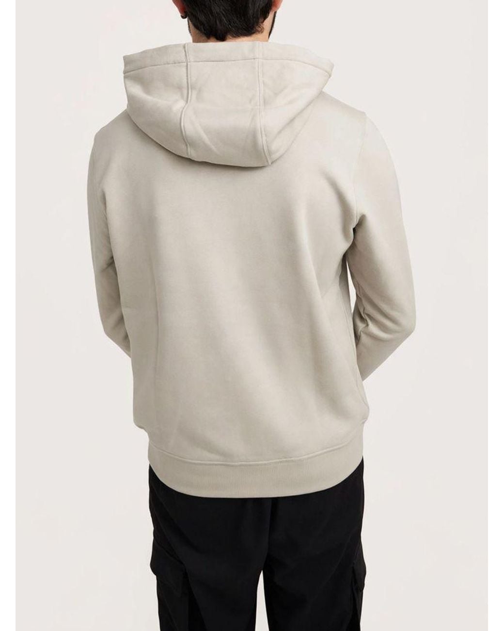 Burberry Natural Zip Hoodie Cotton Sweater for men