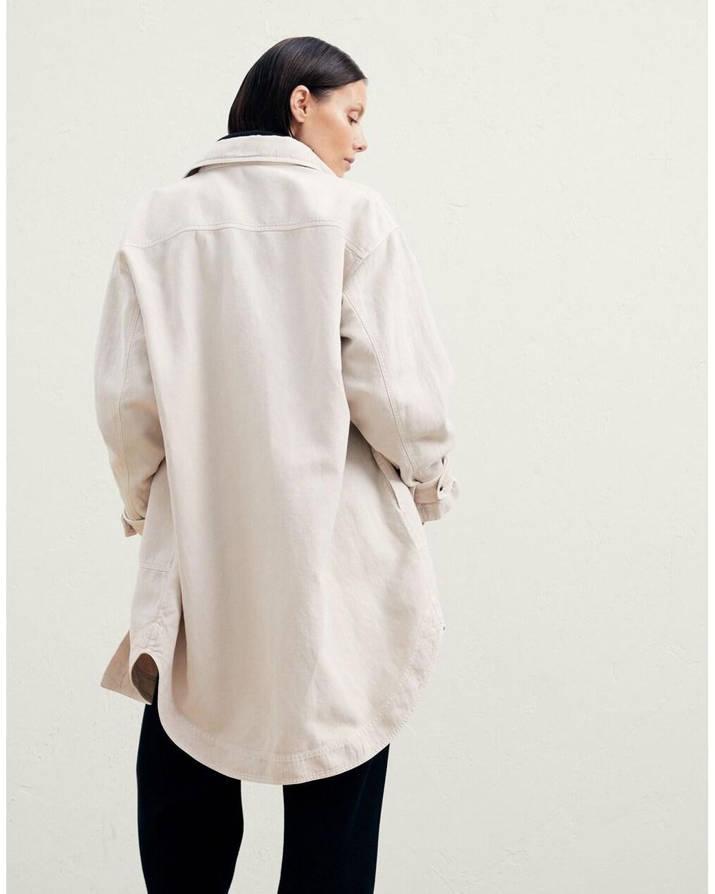 Brunello Cucinelli Natural Beige Cotton Denim Jacket