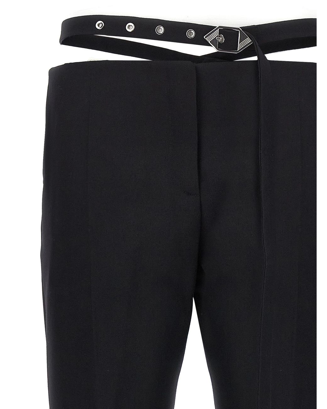 The Attico Blue Cut Out Pants