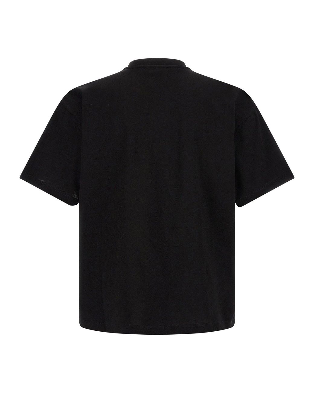 Versace Black Logo-Embroidered T-Shirt for men
