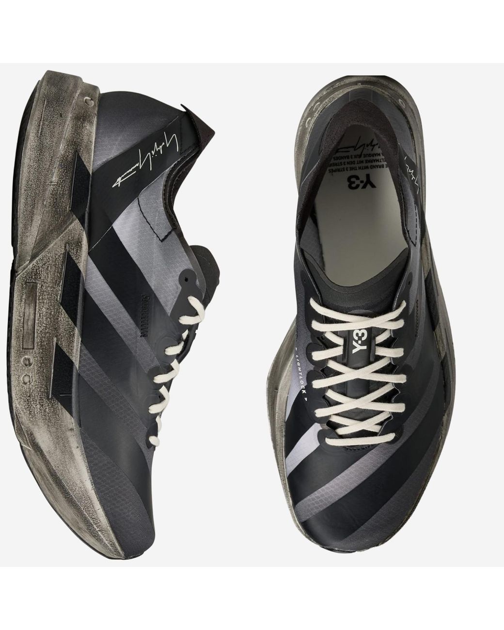 Adidas Black Sneakers Adios Pro 4-Off- Five/Off/ Textile Trainers for men