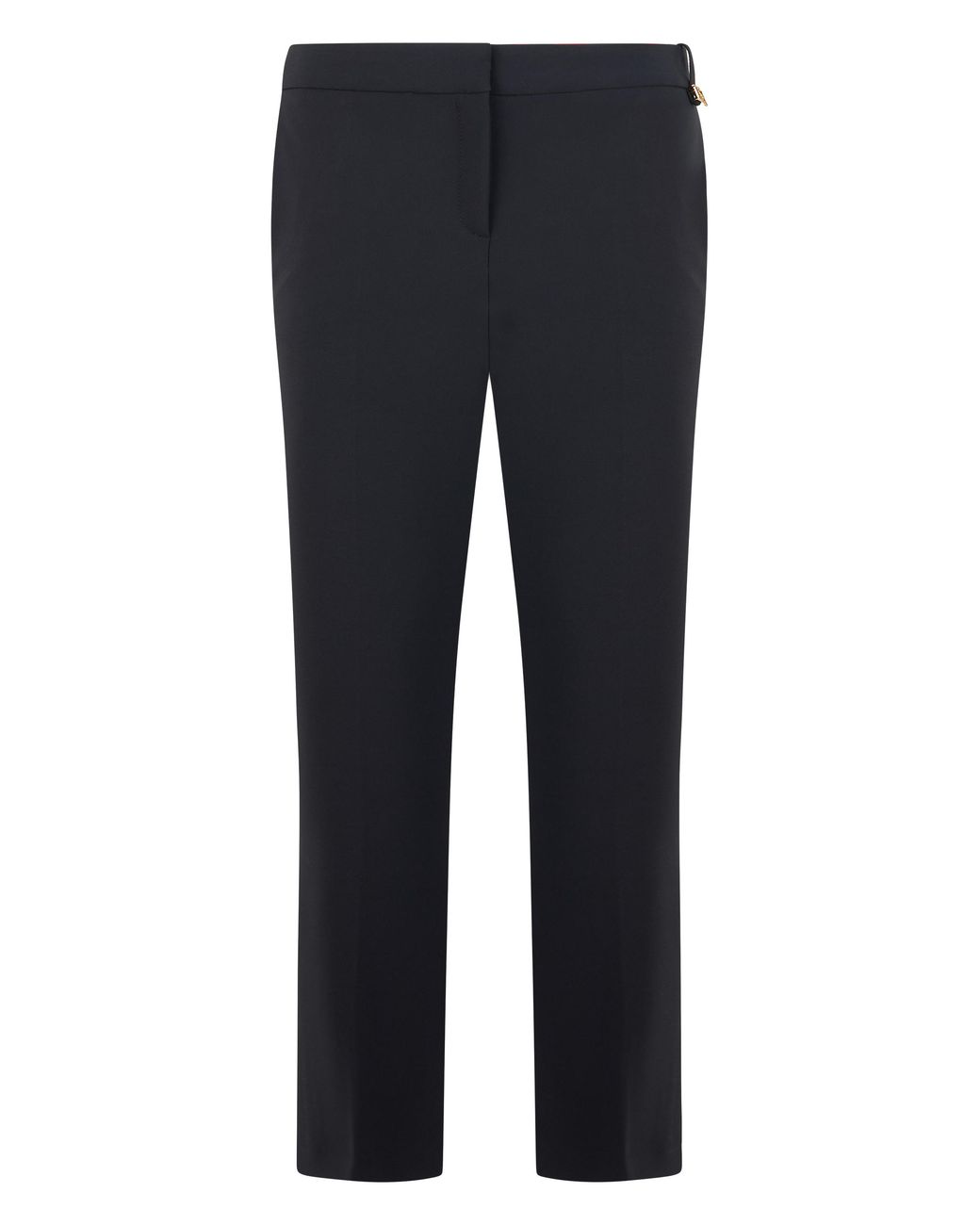 Elisabetta Franchi Blue Trousers Crepe Polyester Cropped