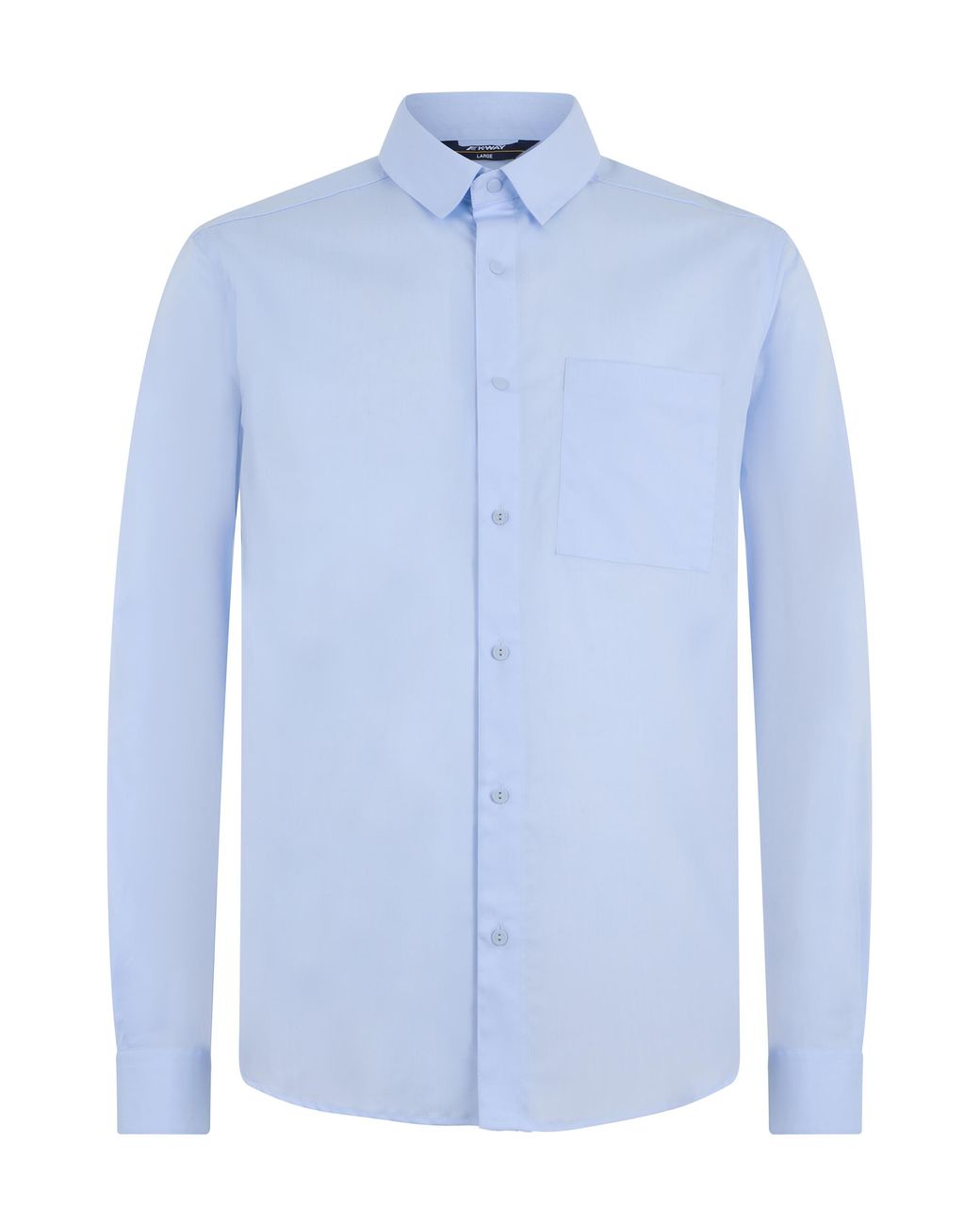 K-Way Blue Long-Sleeved Shirt Cotton for men