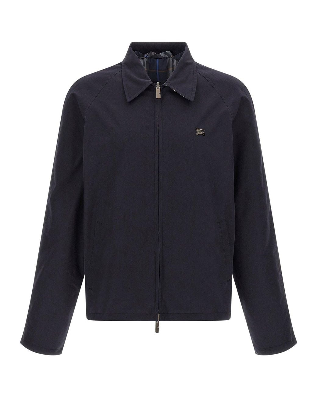 Burberry Blue Reversible Cotton Jacket