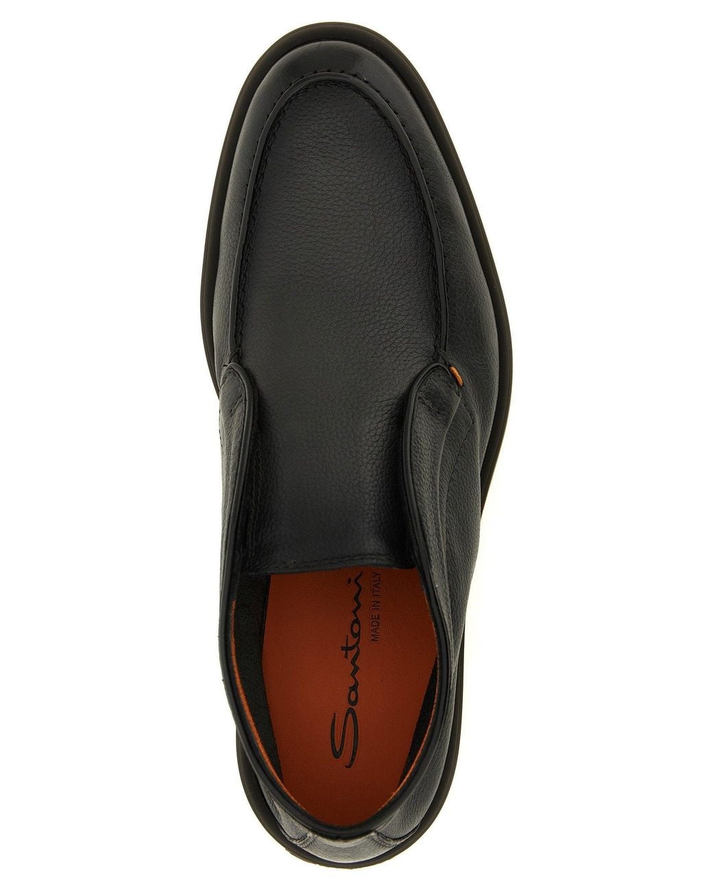 Santoni Black Ankle Boot for men