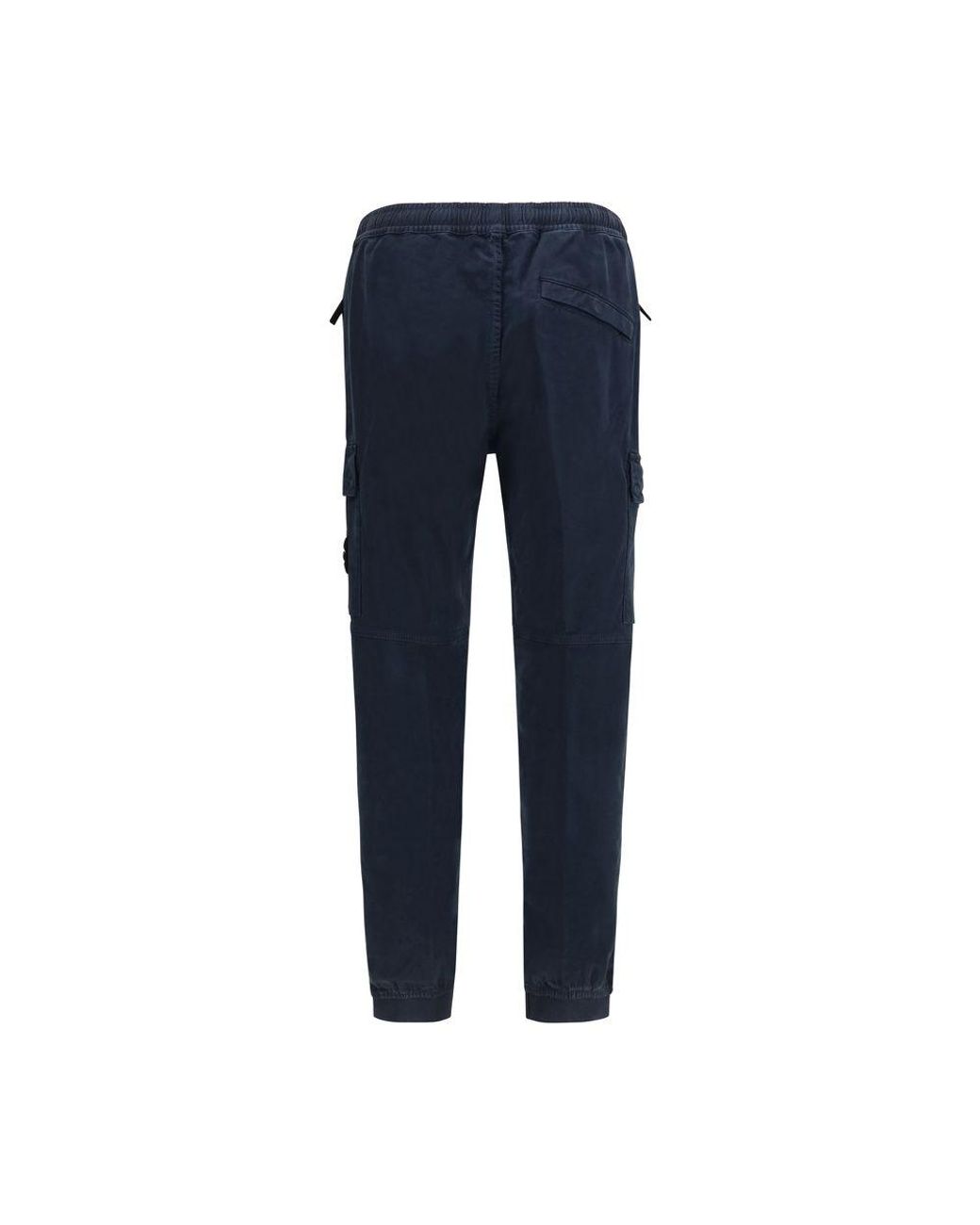 Stone Island Blue Cotton Cargo Pants for men