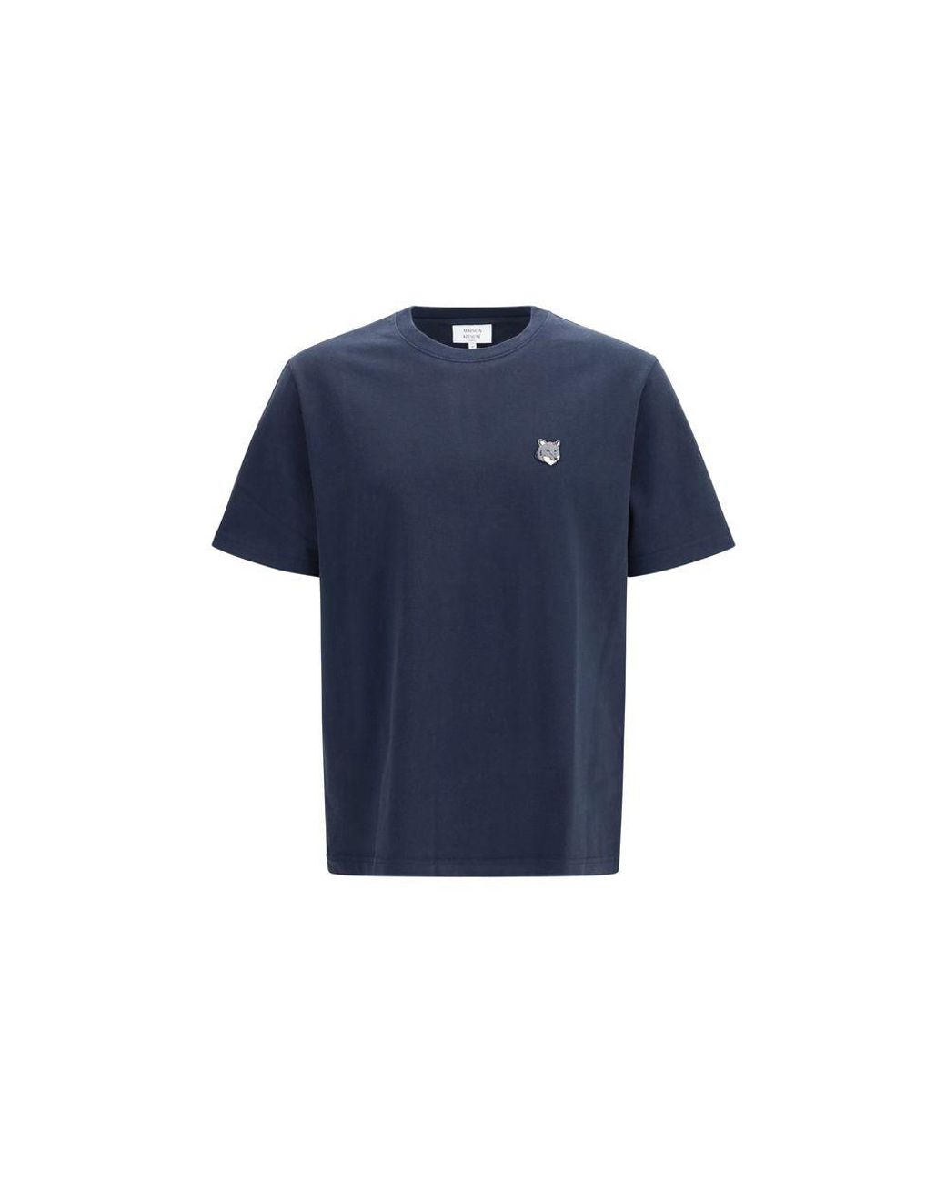 Maison Kitsuné Blue Cotton T for men