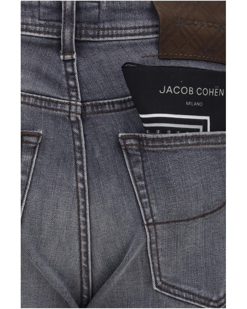 Jacob Cohen Gray Scott Denim Jeans Cotton; Elastane for men