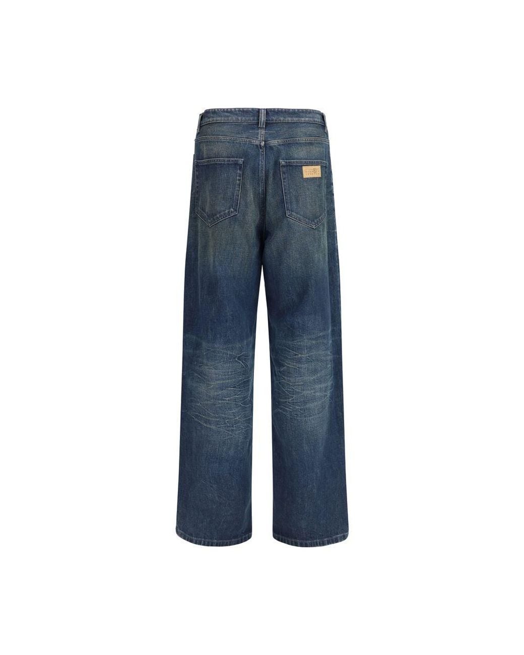 MM6 by Maison Margiela Blue Cotton Straight for men