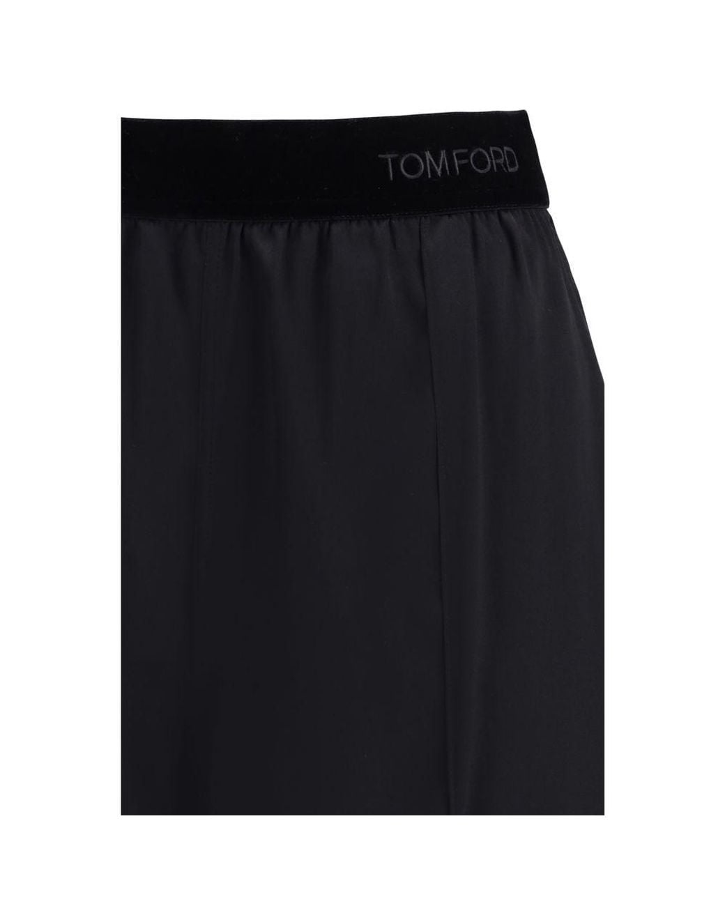Tom Ford Black Silk Casual Pants