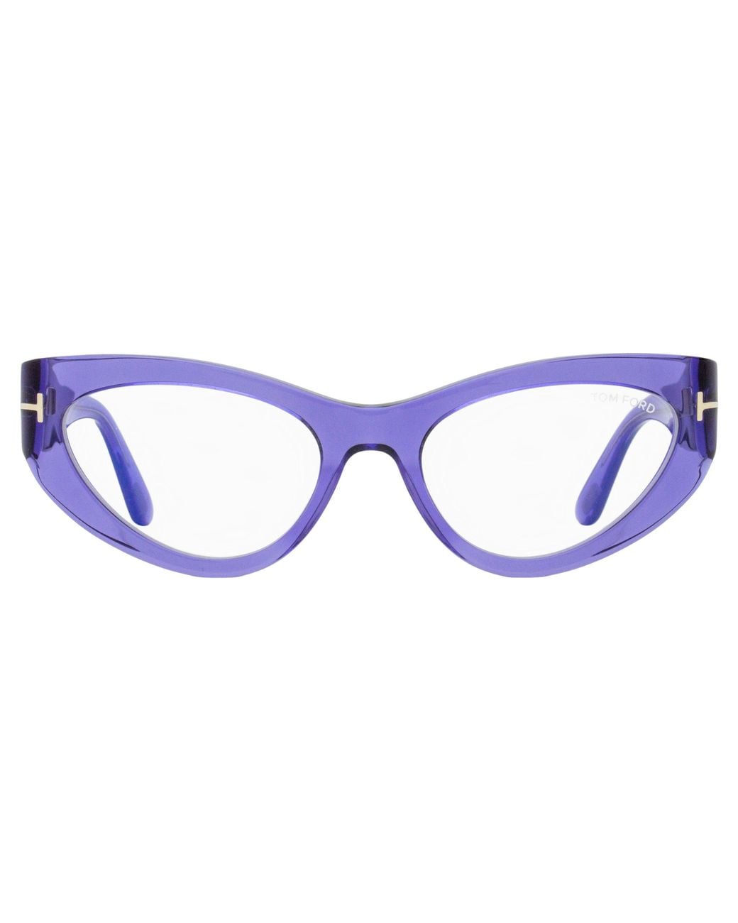 Tom Ford Black Block Cat Eye Eyeglasses Tf6134B 081 55Mm Plastic (Acetate) Sunglasses