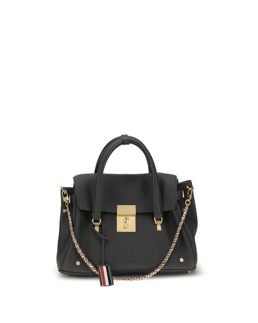 Thom Browne Black Handbag Mrs. Thom Calf Leather Shoulder Bags