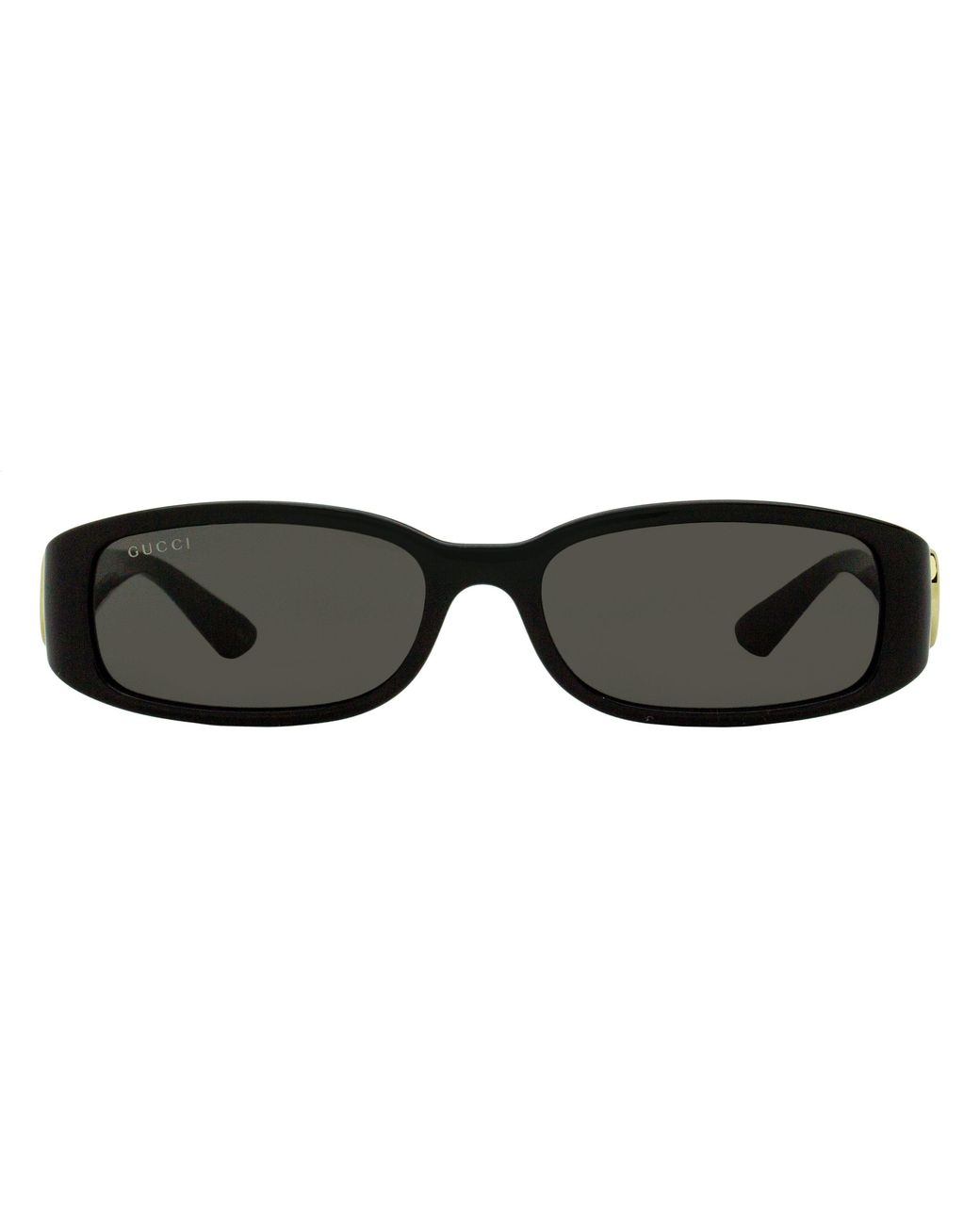 Gucci Black Narrow Rectangular Sunglasses Gg1661S 001 54Mm Plastic (Injected)