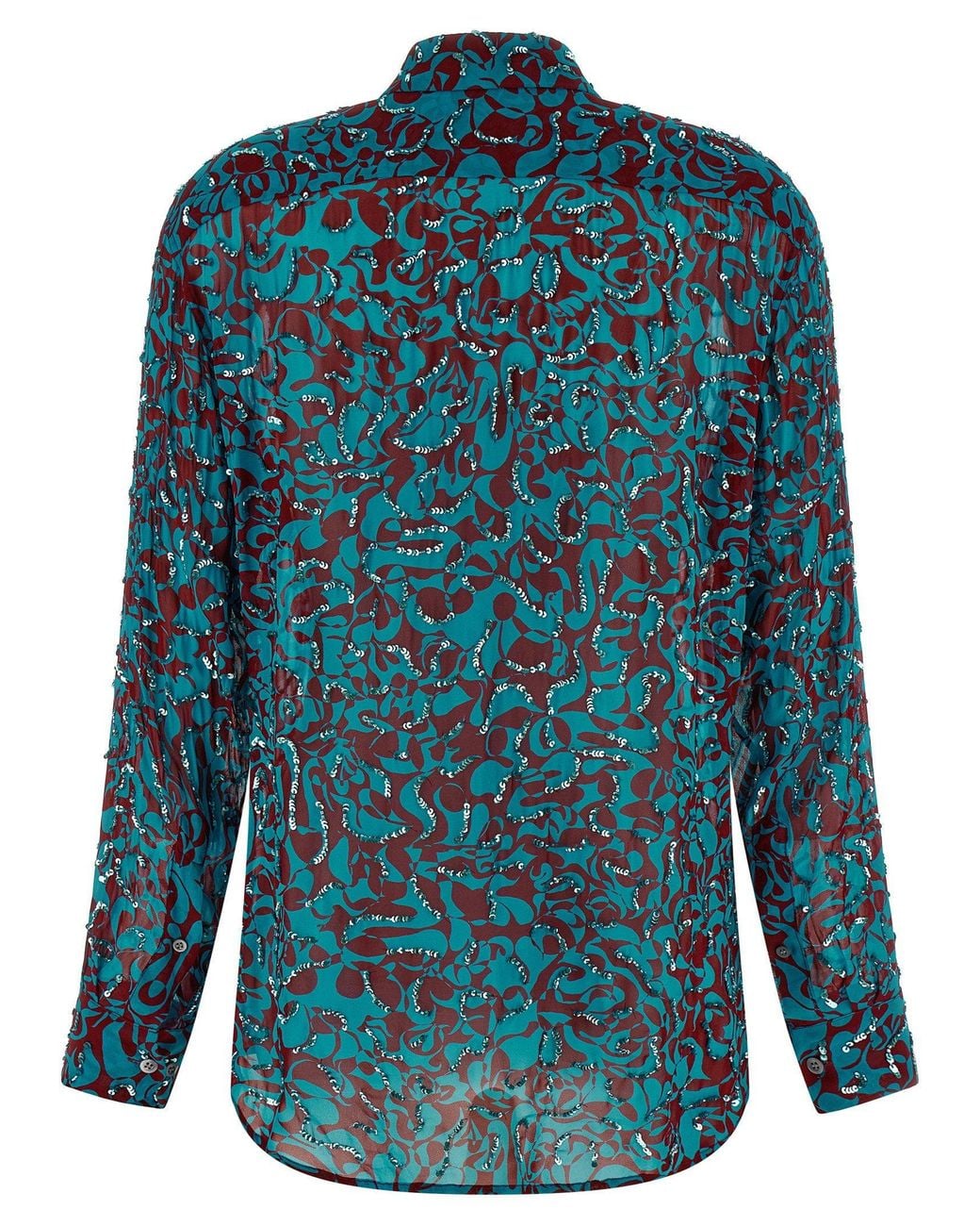 Dries Van Noten Blue Clavelly Shirt