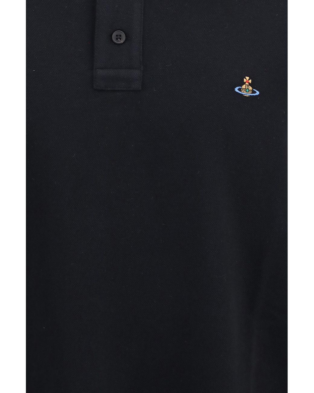 Vivienne Westwood Blue Oversized Long-Sleeve Polo for men