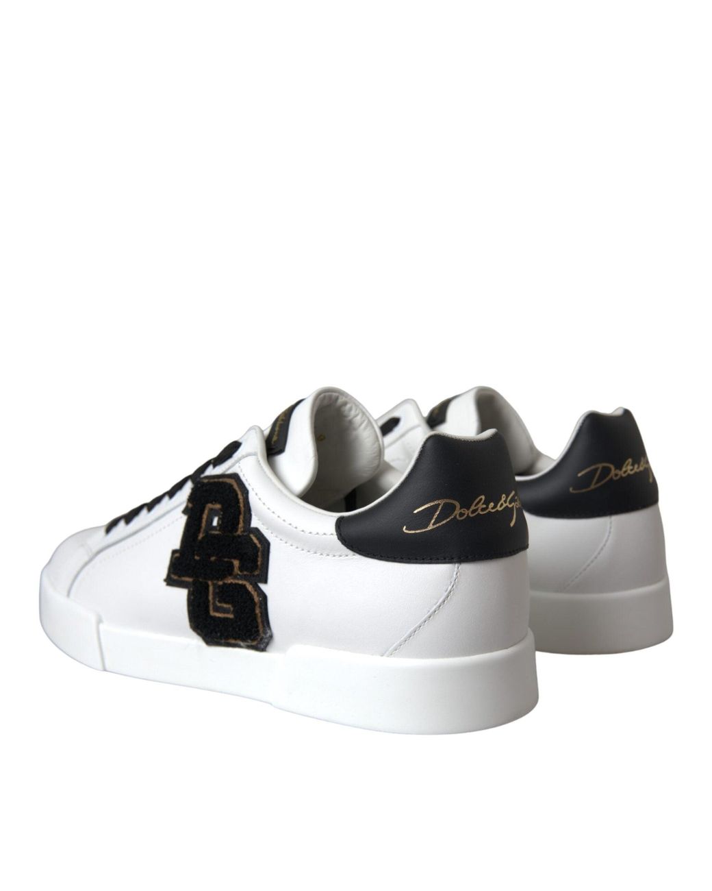 Dolce & Gabbana Black Dolce & Gabbana Calf Leather Low-Top Sneaker for men
