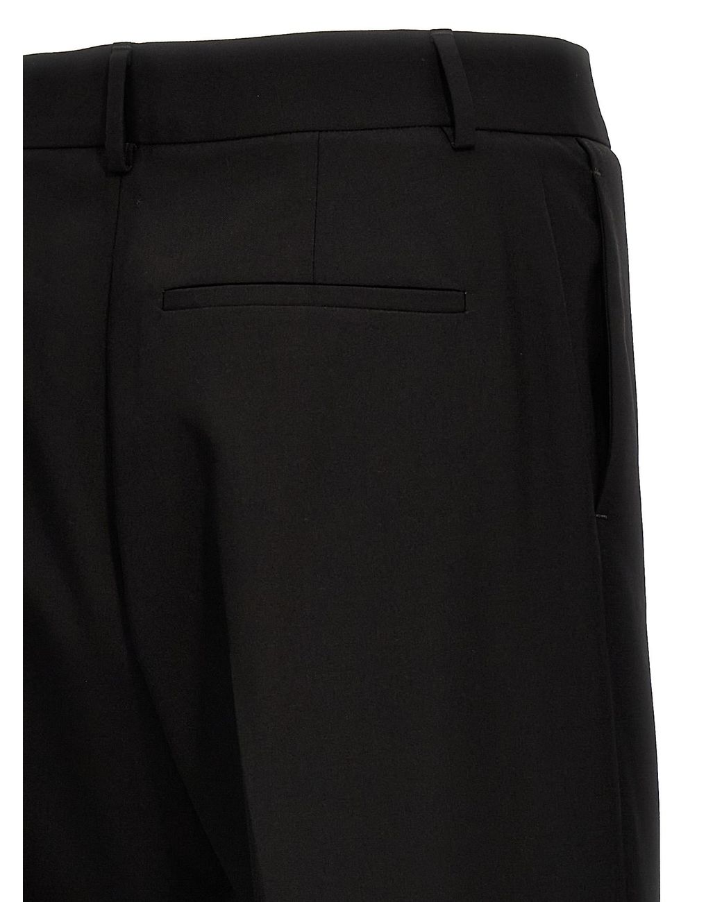 Valentino Garavani Black Wool Pants Virgin for men