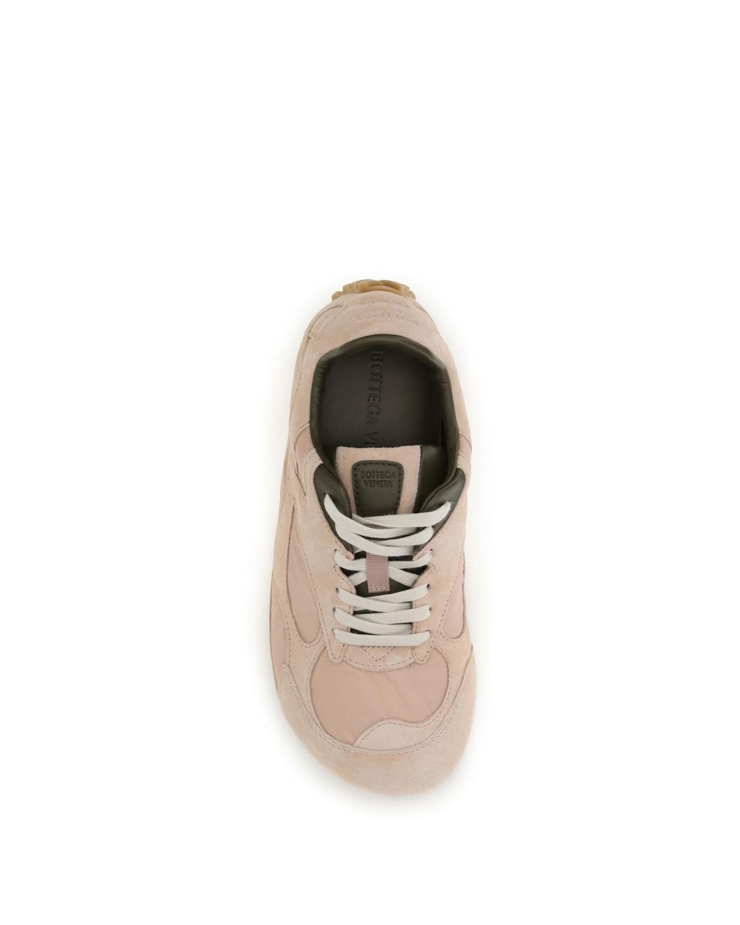 Bottega Veneta White Sneakers Orbit Flash Terra- Oil/ Suede