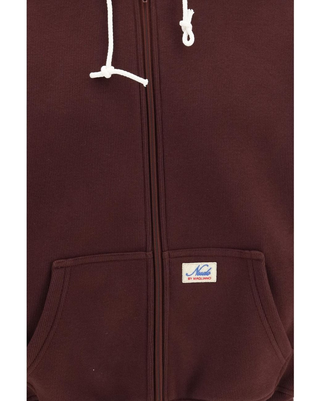 Magliano Purple Nudo Hooded Sweater Cotton; Elastane for men