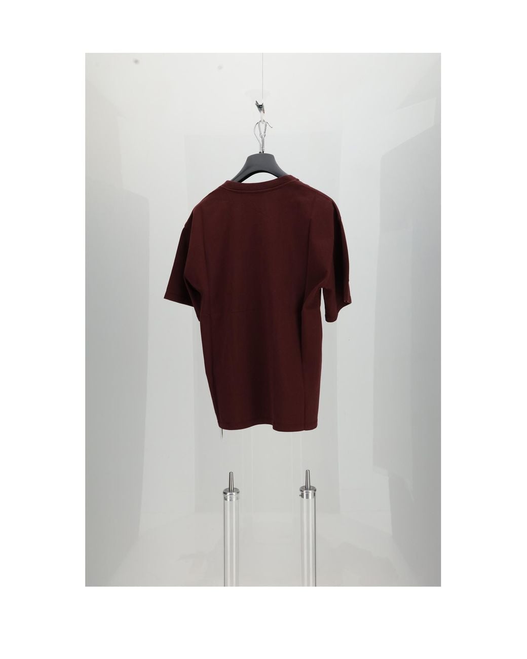 Céline Multicolor Relaxed T-Shirt Burgundy-Off Cotton Burgundy/Off T-Shirts And Polos for men