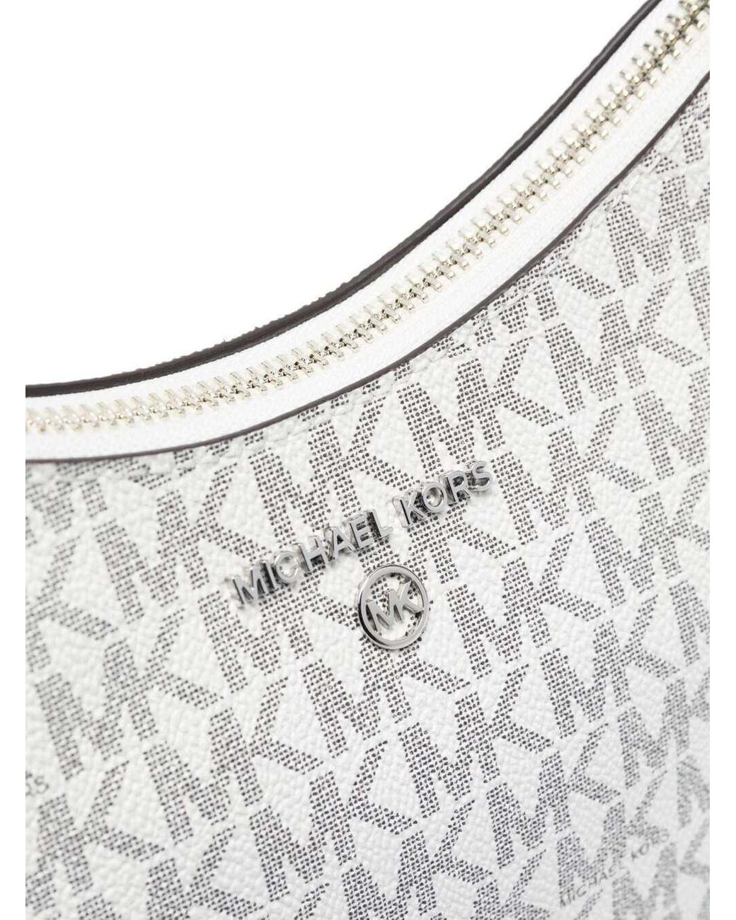 Michael Kors Monogram-pattern Tote Bag in White | Lyst