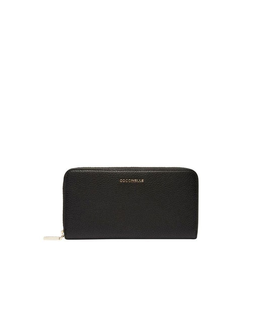 Coccinelle Black Coccinelle Grained Cowhide Wallet