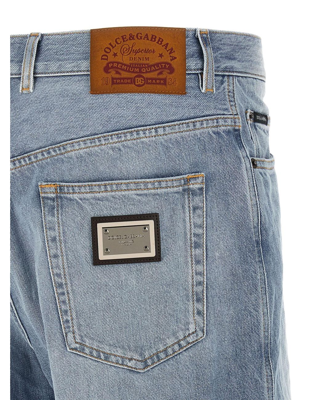 Dolce & Gabbana Blue Dolce & Gabbana Cotton Denim Bermuda Shorts