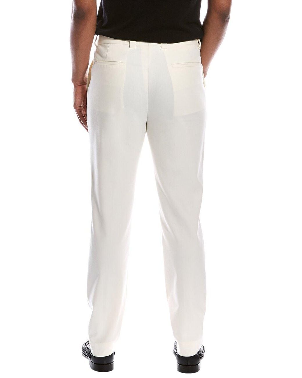 Brunello Cucinelli Natural Off Wool Trousers for men